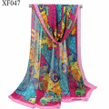 Fashion Lightweight wide long 160*50 soft chiffion printed muslim women in hijab made in china pakistani scarf hijab shawl